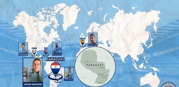 Manchester City 'viajó' y dio amplio destaque a un fanático paraguayo