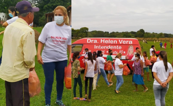 Dra. Helen Vera entregó kits de víveres a familias vulnerables - Noticiero Paraguay