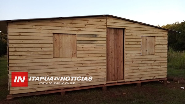 MUNICIPALIDAD DE CAP. MIRANDA CONSTRUYE VIVIENDAS DE EMERGENCIA PARA MADRES SOLTERAS.