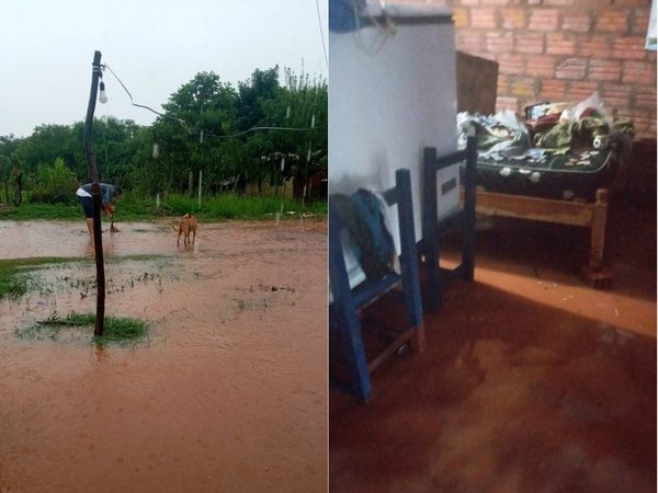Lluvias intensas dejan inundadas varias viviendas en Misiones