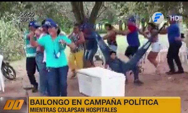 Bailongo en campaña política mientras colapsan hospitales - Telefuturo