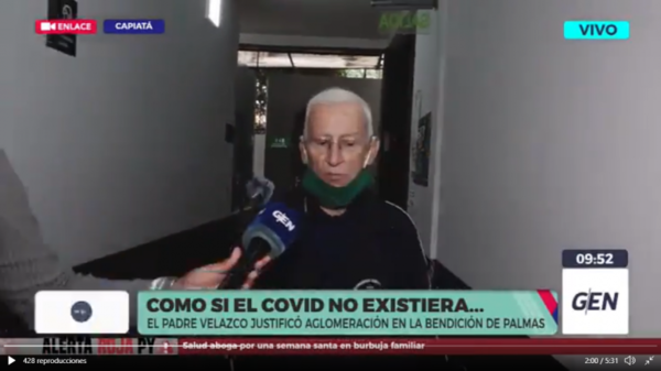 Diario HOY | Cura justifica aglomeración en Capiatá: “Con la fe no se juega”