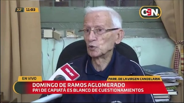 Pa'i de Capiatá es blanco de cuestionamientos tras celebración de domingo de ramos aglomerado - C9N