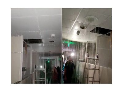 Oficinas judiciales de CDE quedan inundadas por pérdida en ductos