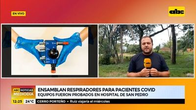 Ensamblan respiradores para pacientes covid en San Pedro - ABC Noticias - ABC Color