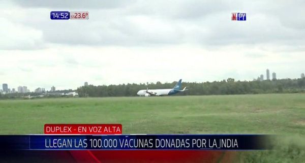 Vacunas indias contra el Covid-19 llegan al país en medio de grave situación sanitaria
