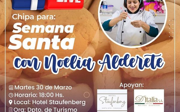 Enseñarán a elaborar tradicional chipa paraguaya por Facebook Live