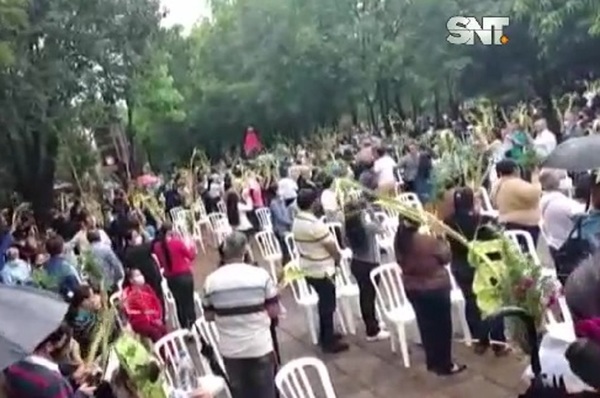 Capiatá: Insensata aglomeración en Domingo de Ramos - SNT
