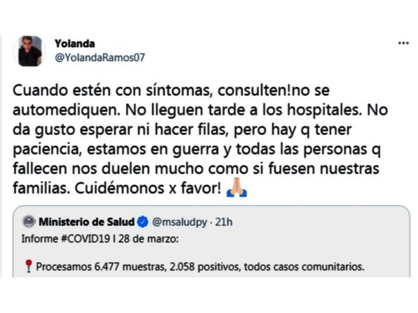 Médicos usan sus redes para pedir conciencia a la ciudadanía