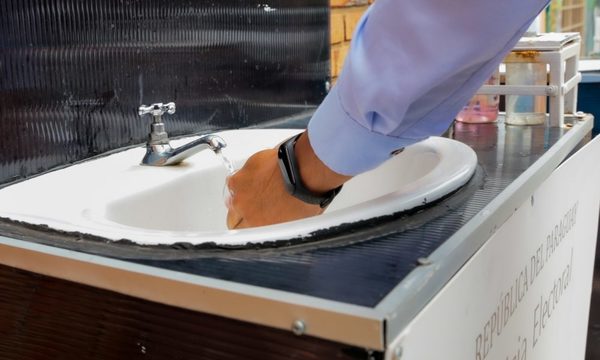 Simulacro de votación con protocolo sanitario que será aplicado en elecciones