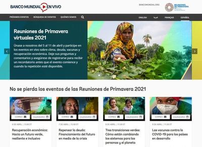 Agendá esta serie de eventos del Banco Mundial
