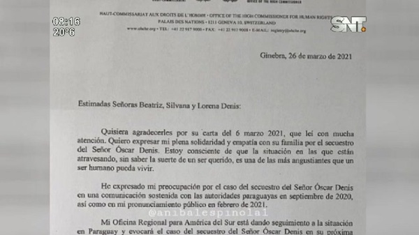 Las hijas de Óscar Denis recibieron una respuesta de Michelle Bachelet - SNT