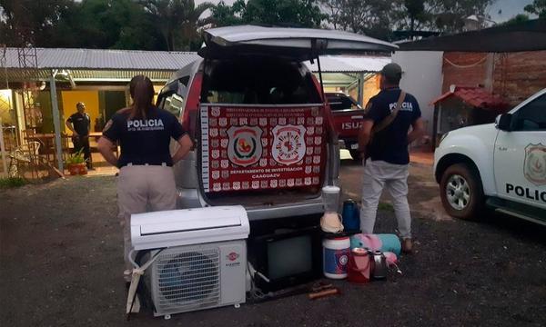 Aprehenden a dos hombres y recuperan objetos denunciados como robados – Prensa 5