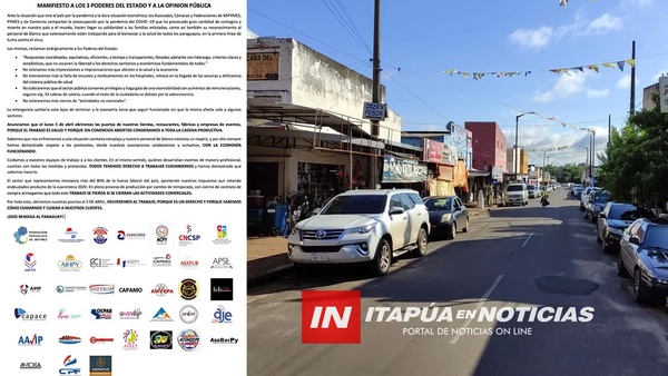 COMERCIANTES MANTIENEN ABIERTAS SUS PUERTAS BAJO PROTOCOLO SANITARIO.