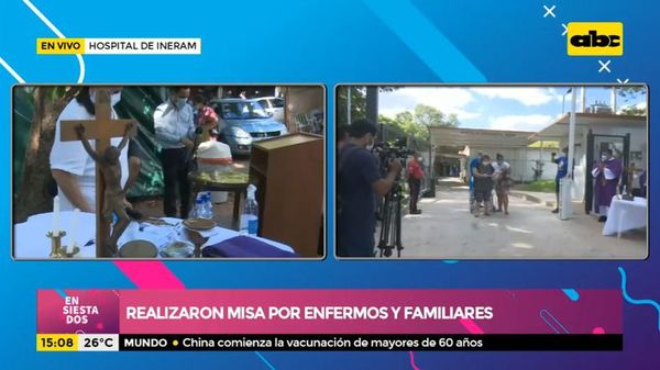 Realizaron misa por enfermos y familiares - ABC Noticias - ABC Color