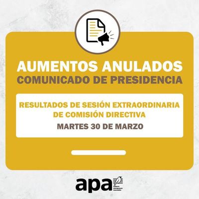 Ante ola de críticas, aumento para directivos de APA queda sin efecto - Música - ABC Color