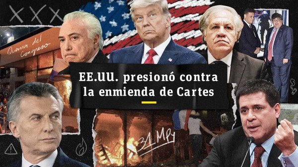 EE.UU. presionó contra la enmienda de Cartes - Nacionales - ABC Color