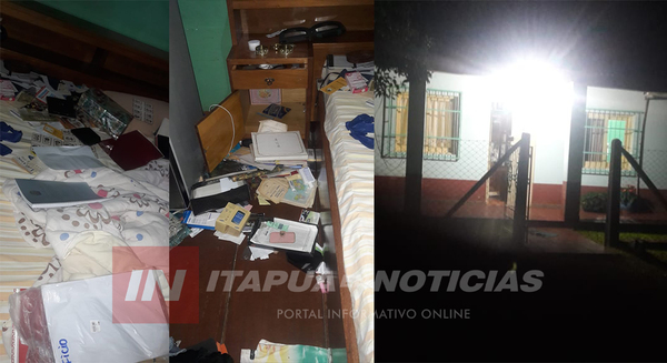 CINCO DELINCUENTES ARMADOS PERPETRAN ASALTO DOMICILIARIO EN BELLA VISTA