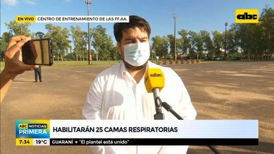Habilitan 25 camas para pacientes respiratorios en predio de las FF.AA. - ABC Noticias - ABC Color
