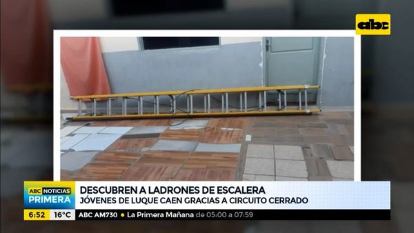 Detuvieron a los “ladrones de escaleras” en Luque - ABC Noticias - ABC Color