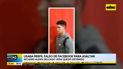 Usaba un perfil falso de Facebook para asaltar - ABC Noticias - ABC Color