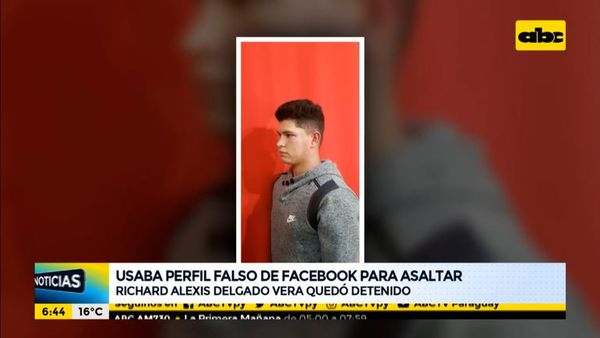 Usaba un perfil falso de Facebook para asaltar - ABC Noticias - ABC Color