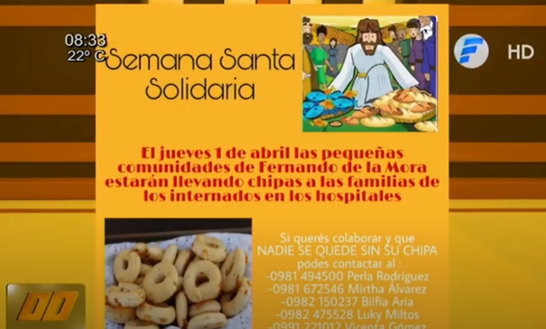 Semana Santa solidaria, campaña de pobladores de Fernando de la Mora - Telefuturo