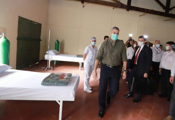 Mandatario habilitó pabellón respiratorio en el Comando del Ejército – Prensa 5