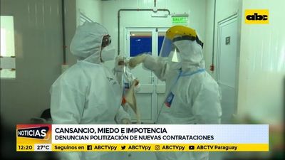 Cansancio, miedo e impotencia en hospitales - ABC Noticias - ABC Color