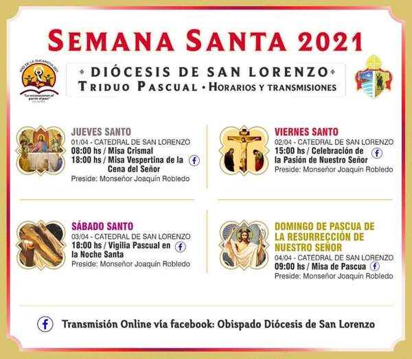 Catedral de San Lorenzo: Horario de ceremonias principales de Semana Santa » San Lorenzo PY