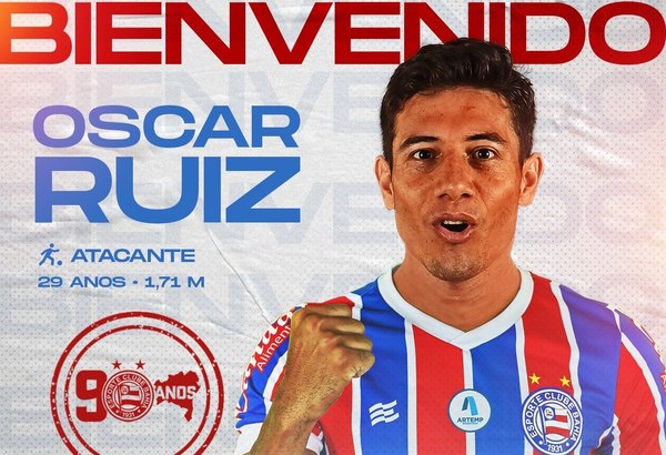 Bahia de Brasil da la bienvenida a Óscar Ruiz