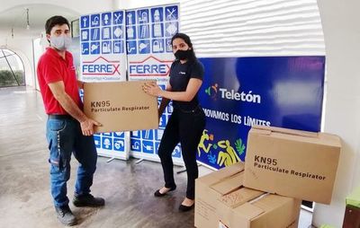 Ferrex donó barbijos a Teletón - Empresariales - ABC Color