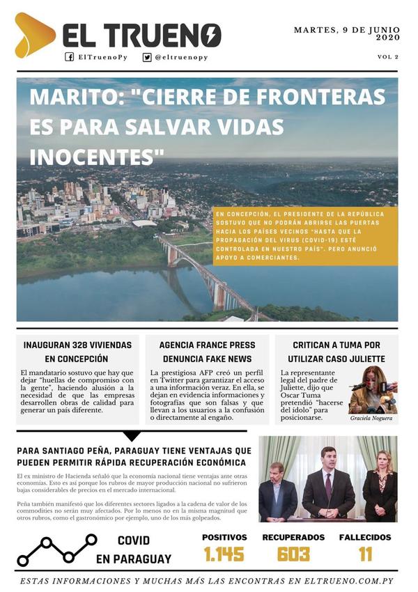 Edición Impresa 09 de Junio 2020 - El Trueno