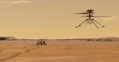 La Nación / Helicóptero Ingenuity de la Nasa ya está en el suelo de Marte