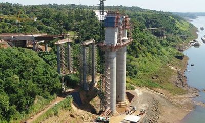 Concluyó segundo tramo del tablero del Puente de la Integración