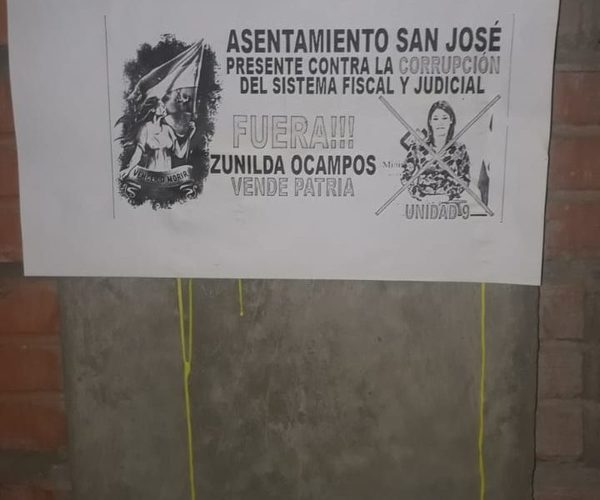 Escrachan a fiscal Zunilda Ocampos