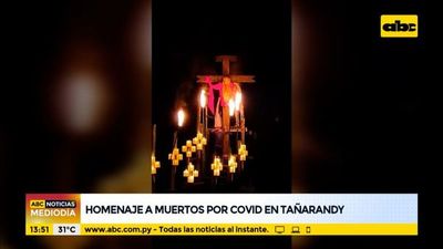 Homenajean en Tañarandy a fallecidos por COVID - ABC Noticias - ABC Color