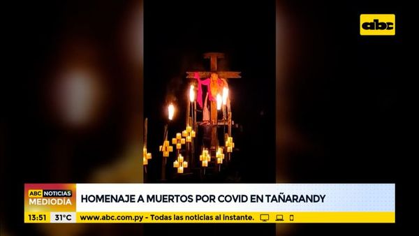 Homenajean en Tañarandy a fallecidos por COVID - ABC Noticias - ABC Color