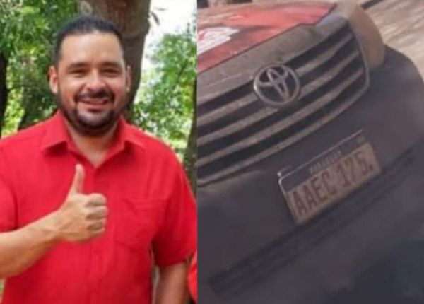 Precandidato a intendente de Cerro Cora utiliza lujosa camioneta con chapa adulterada
