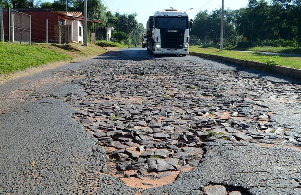 Varias vías en calamitoso estado en San Antonio - Nacionales - ABC Color