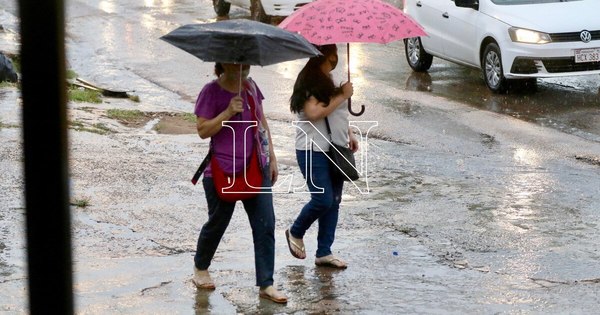 La Nación / Martes con lluvias dispersas y ocasionales tormentas