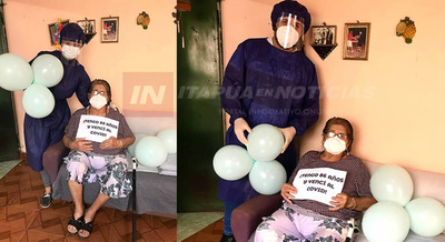 ABUELA DE 86 AÑOS VENCIÓ AL COVID-19 EN MARÍA AUXILIADORA