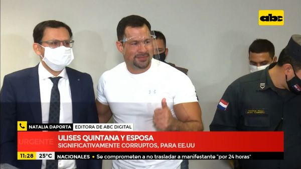 Estados Unidos declara como significativamente corruptos a Ulises Quintana y su esposa - A la gran 730 - ABC Color