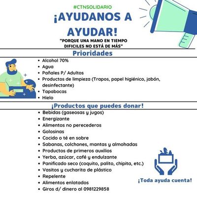 Estudiantes del CTN realizan colecta para ayudar a internados, familiares y personal de blanco de IPS-Ingavi - Nacionales - ABC Color