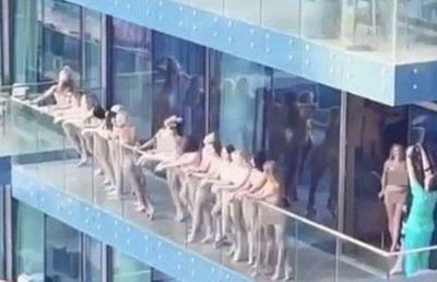 Cuarenta modelos fueron detenidas en Dubai por desnudarse en un balcón