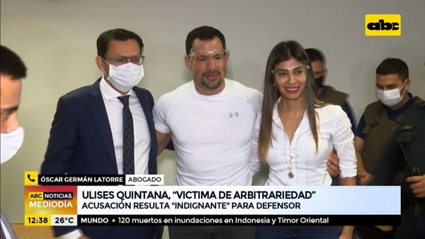 Ulises Quintana es “víctima de una arbitrariedad”, según su abogado - ABC Noticias - ABC Color