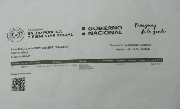 Diario HOY | Fiscalía imputa a pareja que habría intentado viajar a Buenos Aires con test falsos