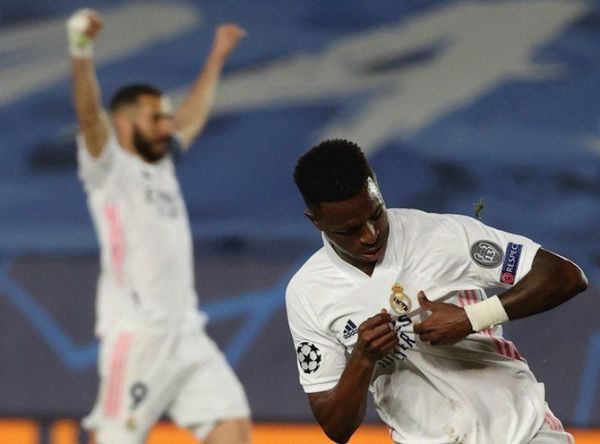 El Real Madrid da un gran paso en noche soñada de Vinicius