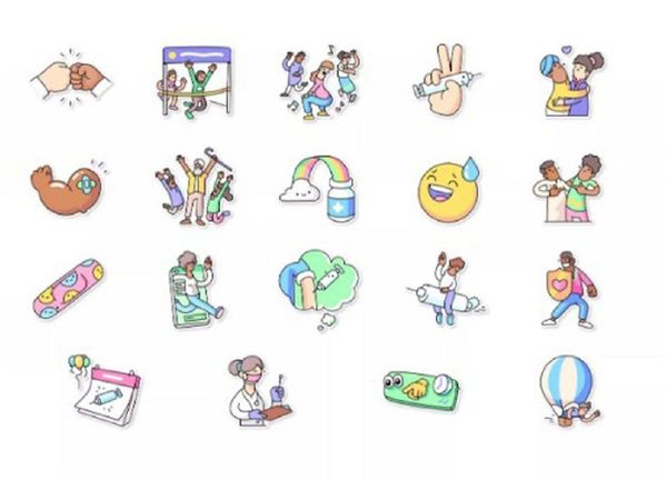 WhatsApp incorpora "stikers" para expresar estados sobre vacunas
