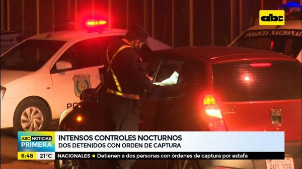 Intensos controles nocturnos - ABC Noticias Primera - ABC Color